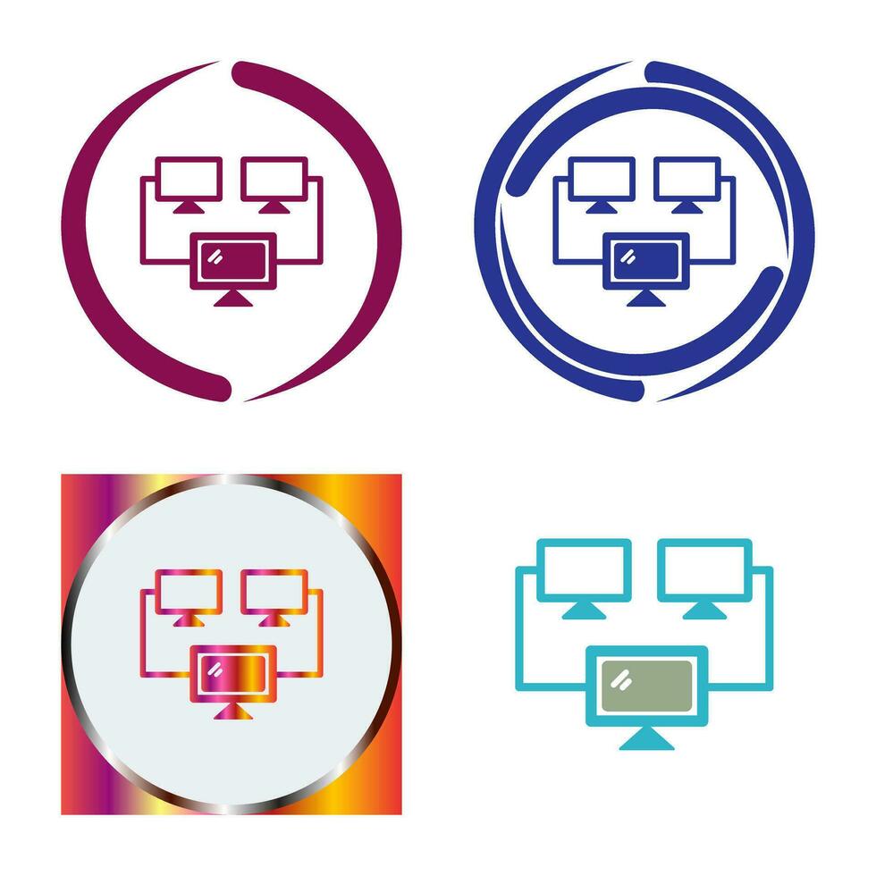 Connected Systems Vector Icon