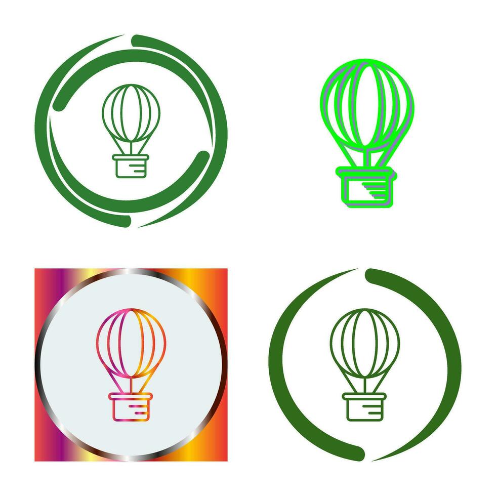 Hot Air Balloon Vector Icon