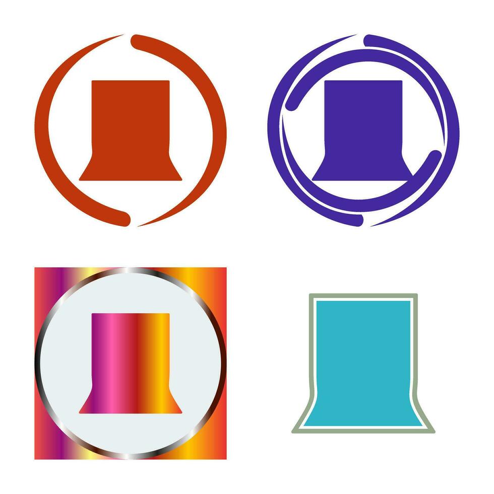 Unique Back Stand Vector Icon