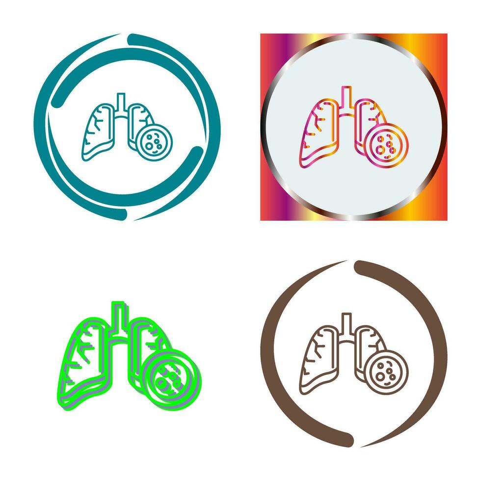 Lung Cancer Vector Icon