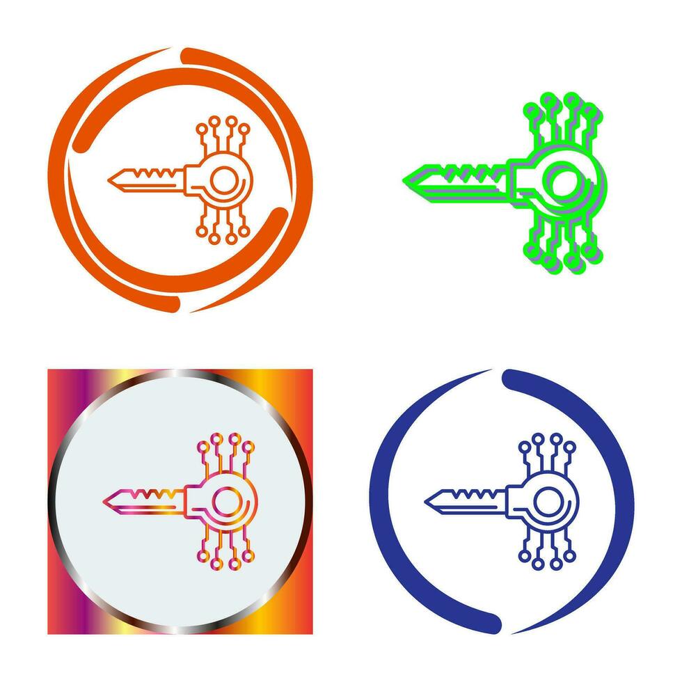 Key Code Vector Icon