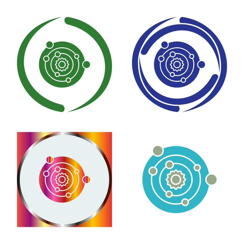 Solar System Vector Icon