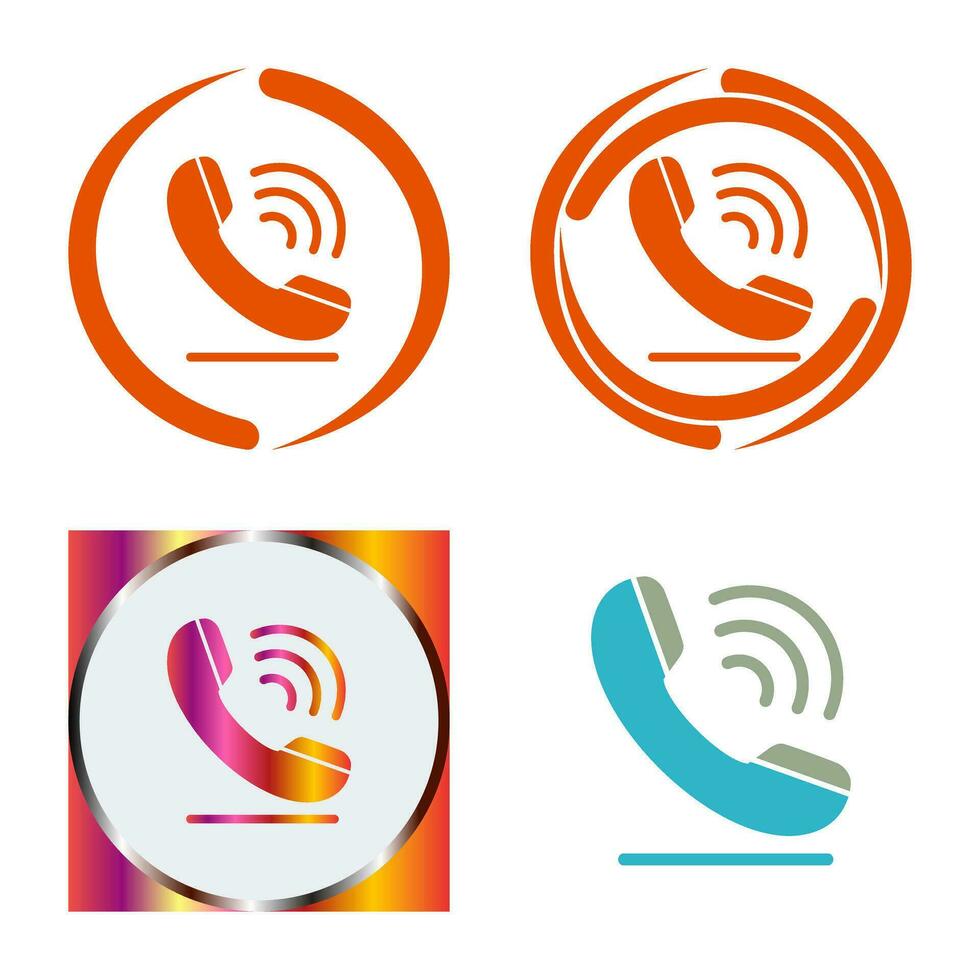 icono de vector de llamada telefónica