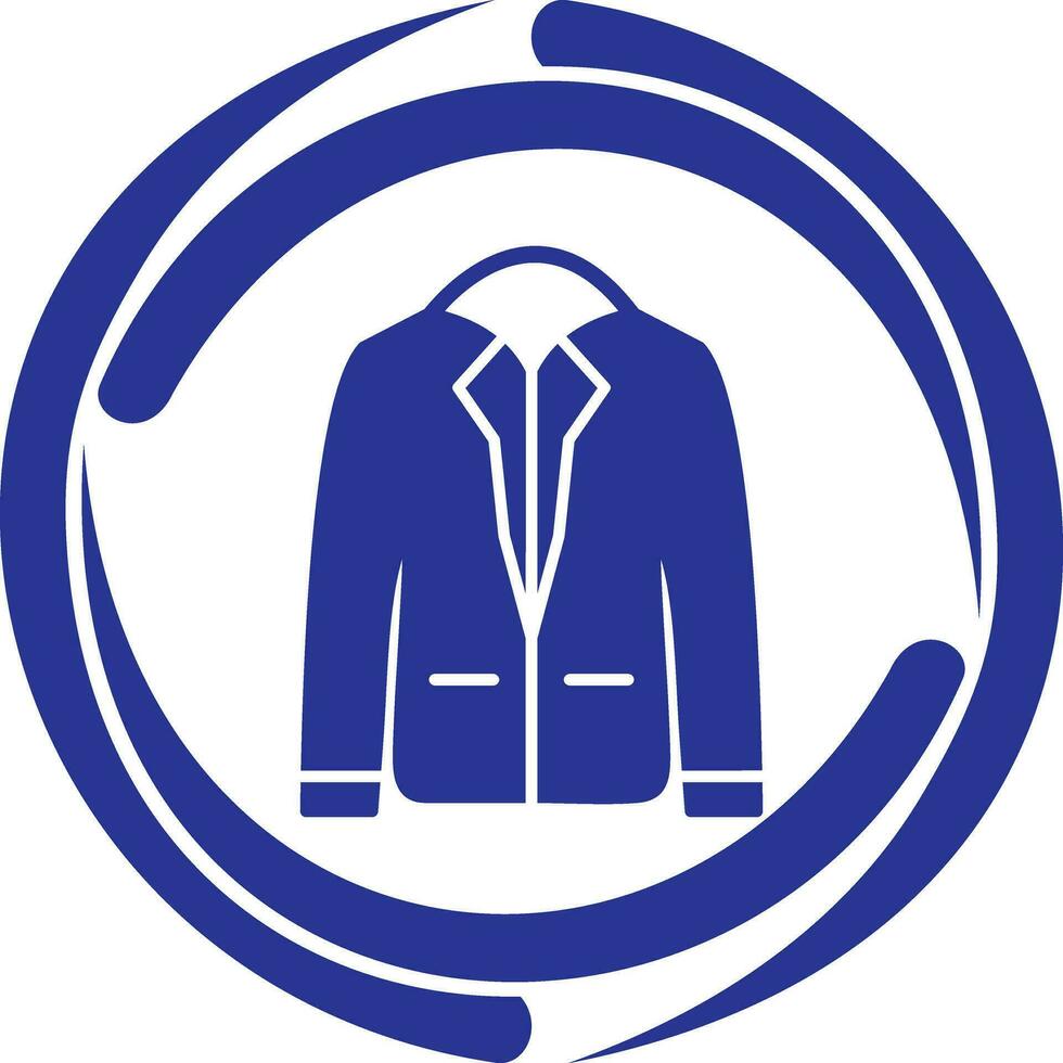 icono de vector de chaqueta elegante