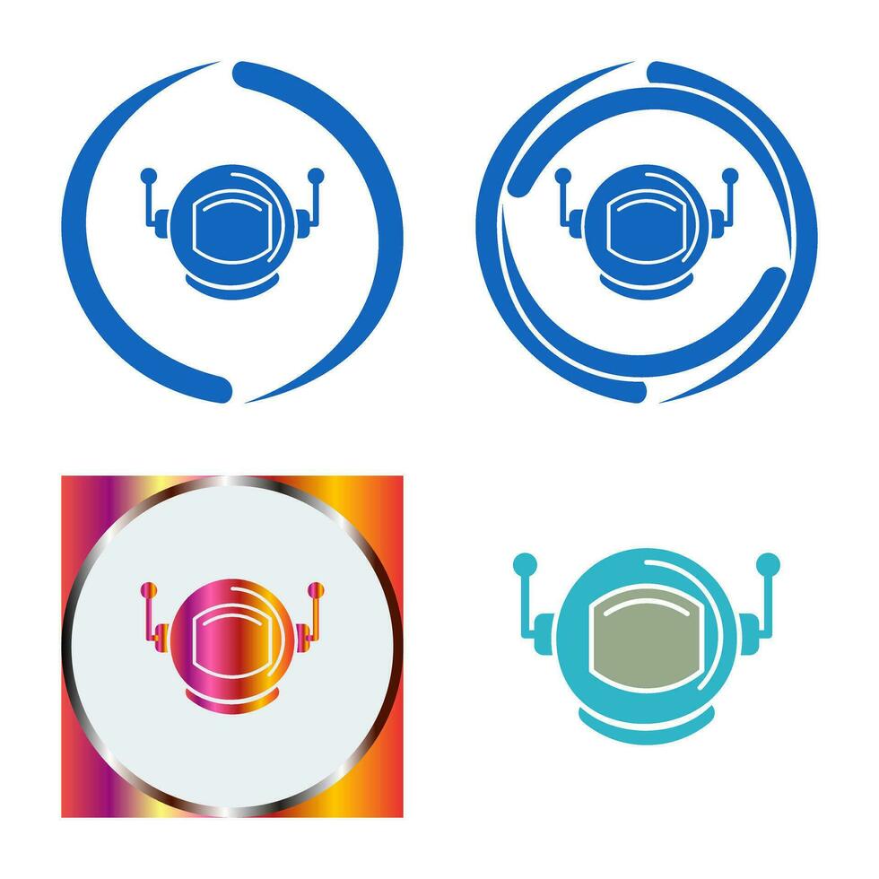 Astronaut Helmate Vector Icon