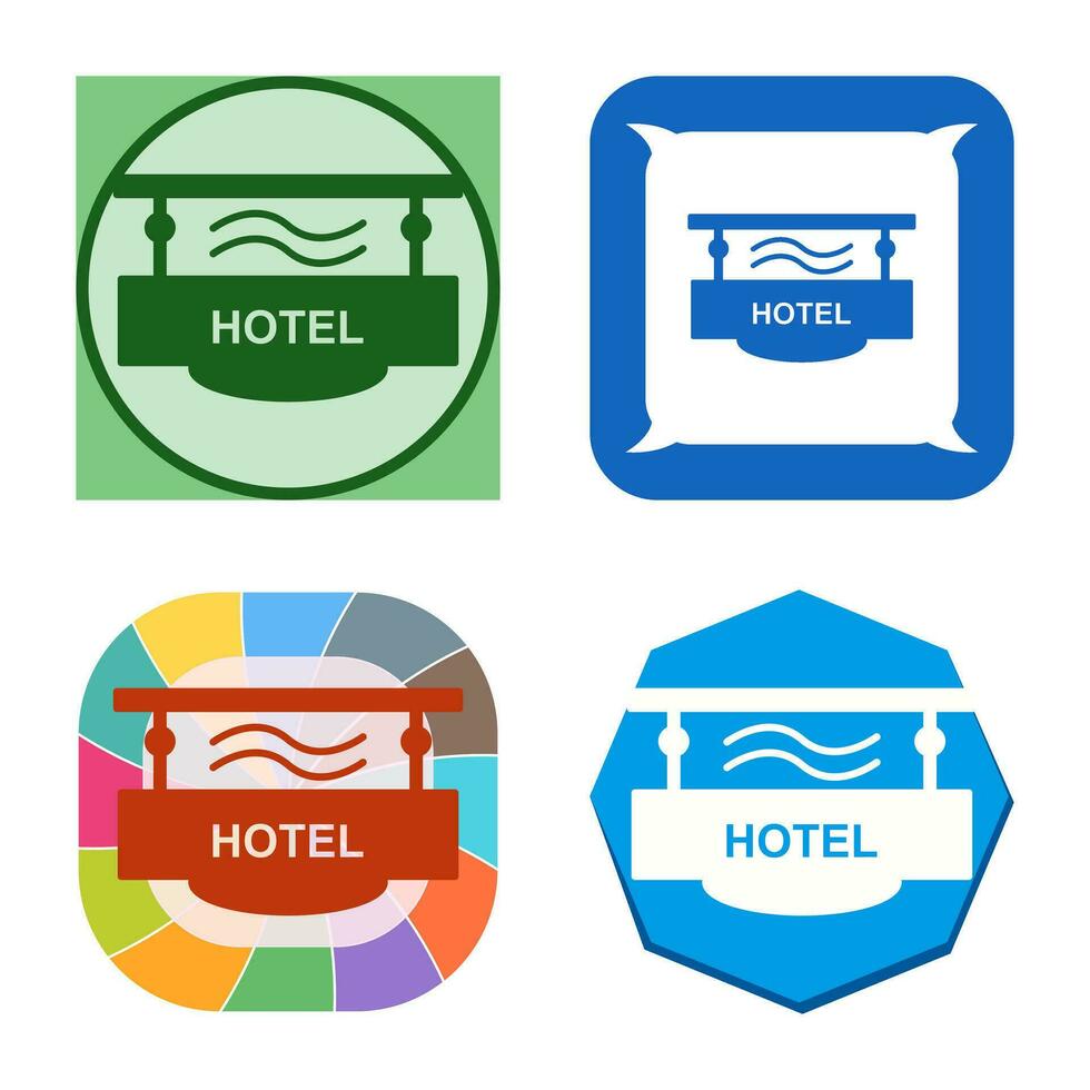 Hotel Sign Vector Icon