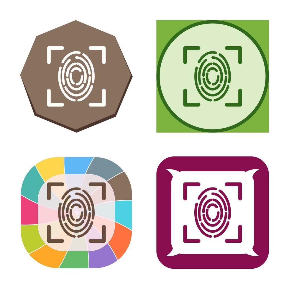 Fingerprint Vector Icon