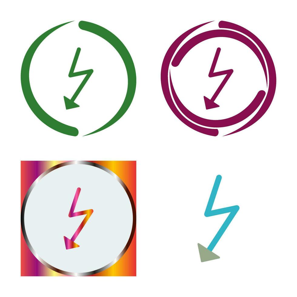 icono de vector de flash único