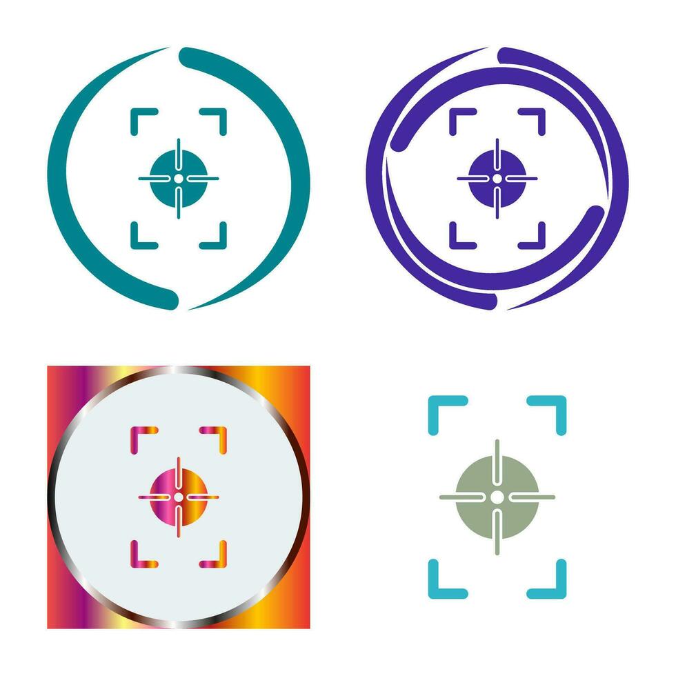 Unique Focus Vertical Vector Icon