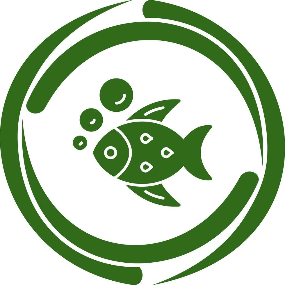 icono de vector de pescado