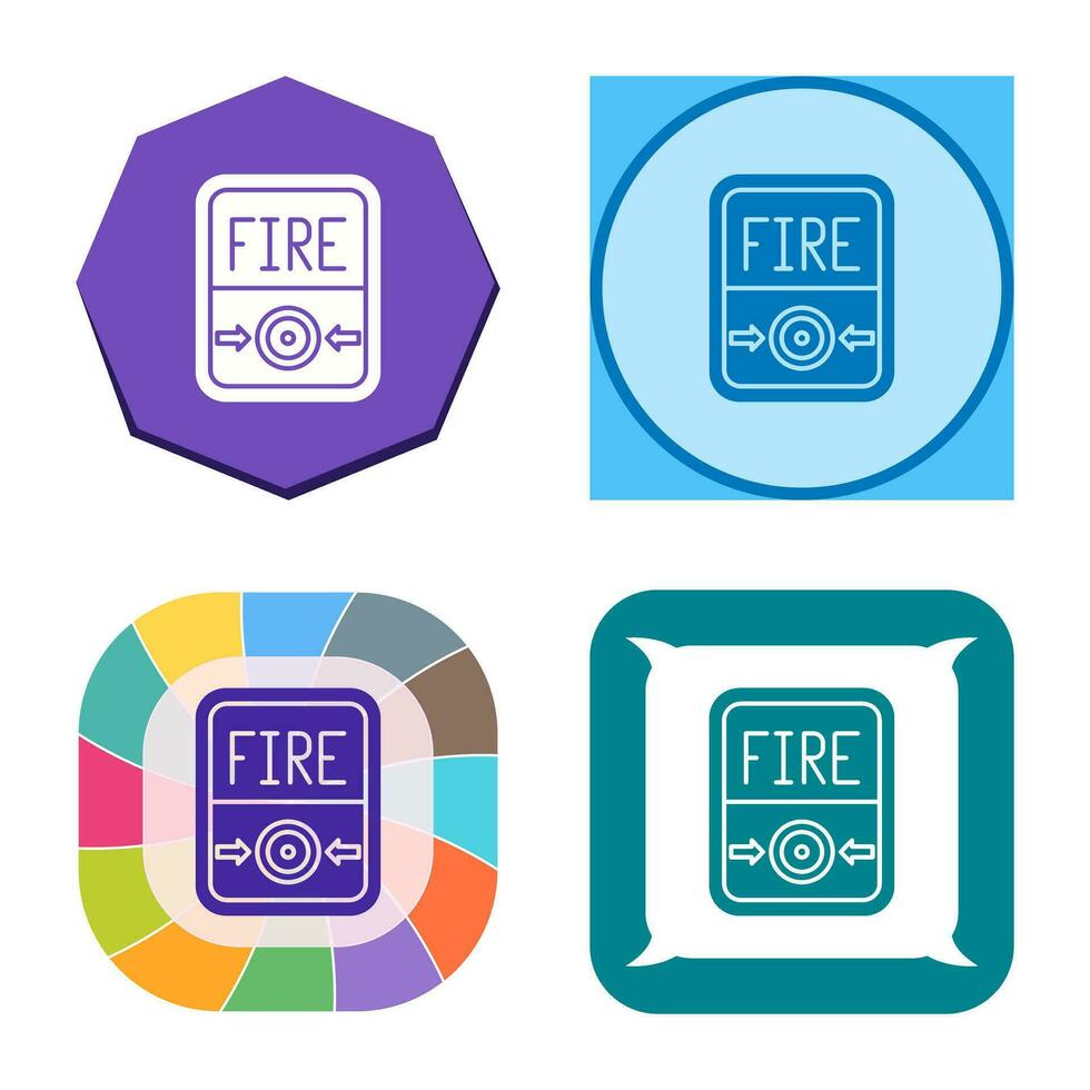 Fire Button Vector Icon