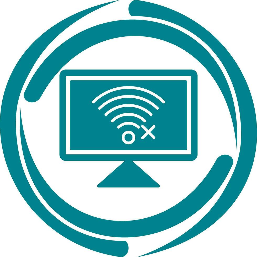 Disconnected Network Vector Icon