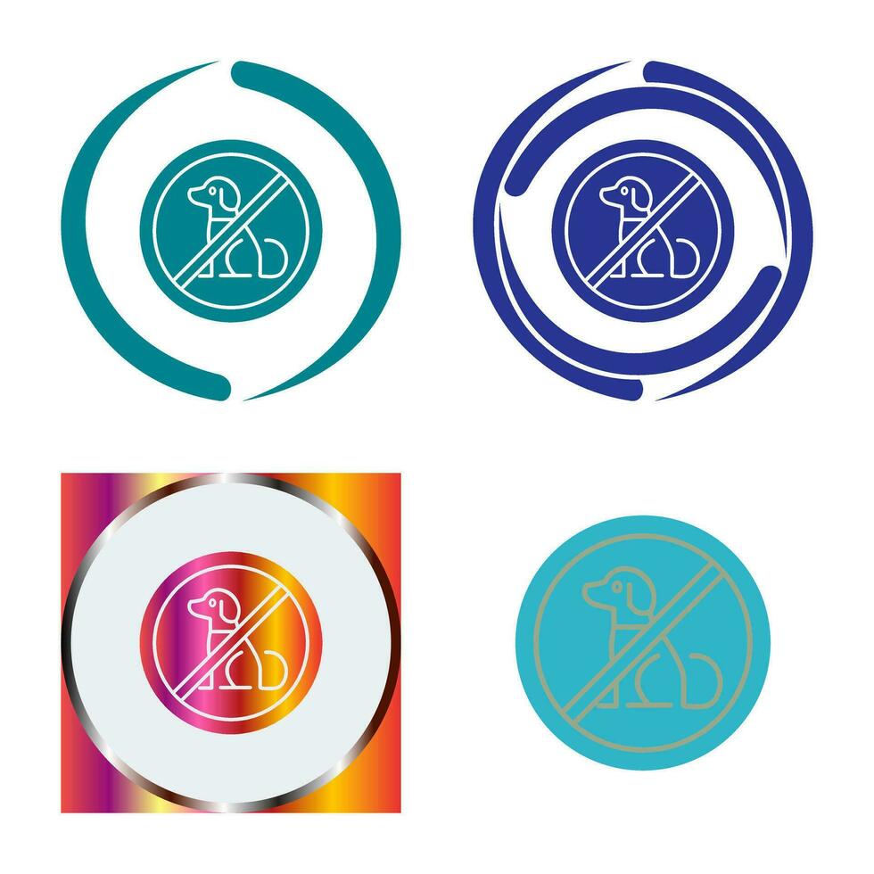 No Pets Vector Icon