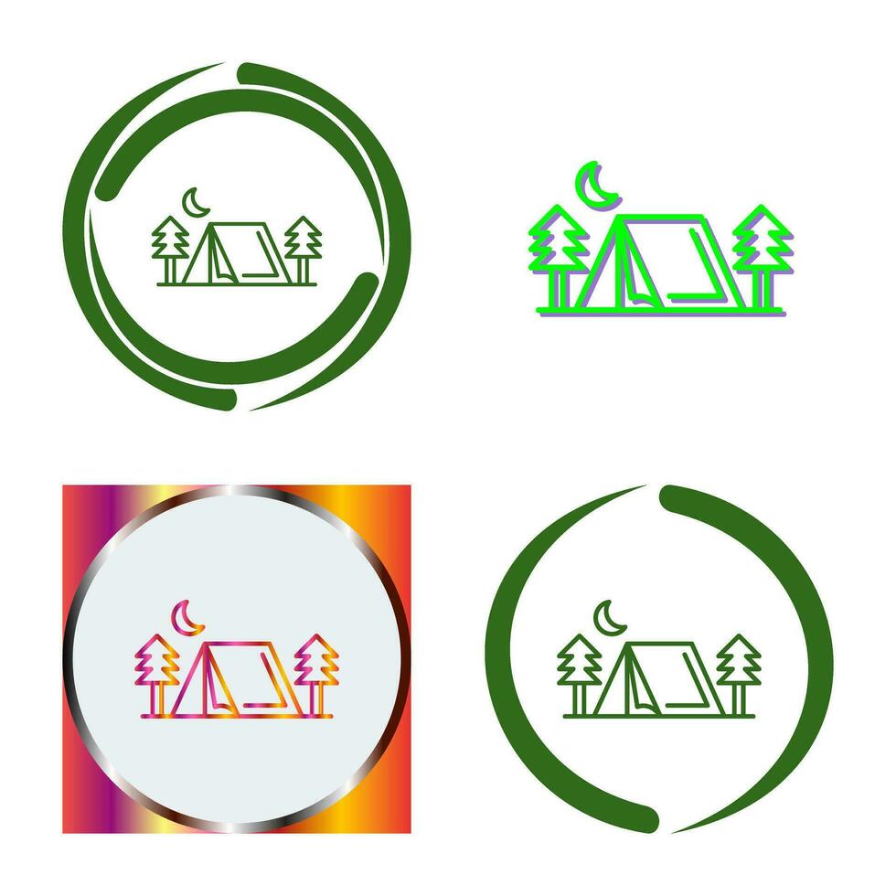 Tent Vector Icon
