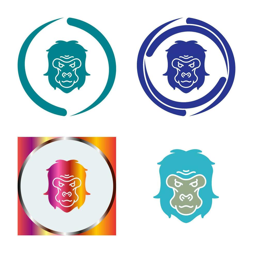 Gorilla Vector Icon