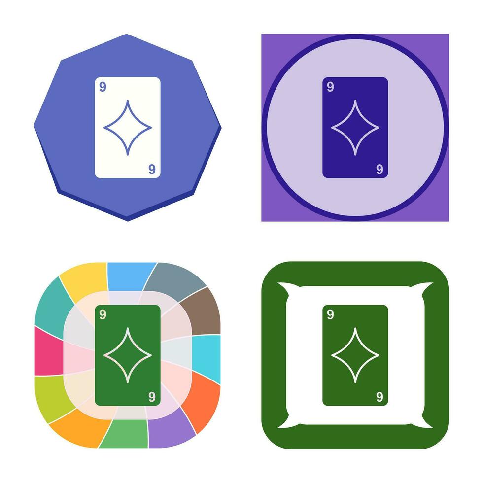 Diamonds Card Vector Icon