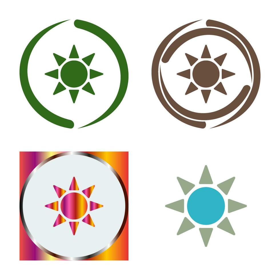 UV Radiation Vector Icon