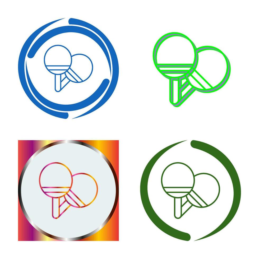 Ping Pong Vector Icon