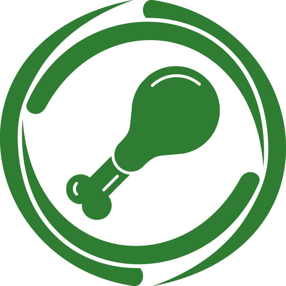 Chicken leg Vector Icon