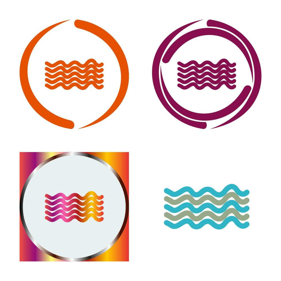 Magnetic Waves Vector Icon