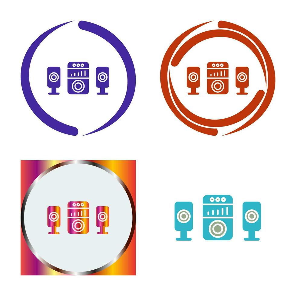 Sound System Vector Icon