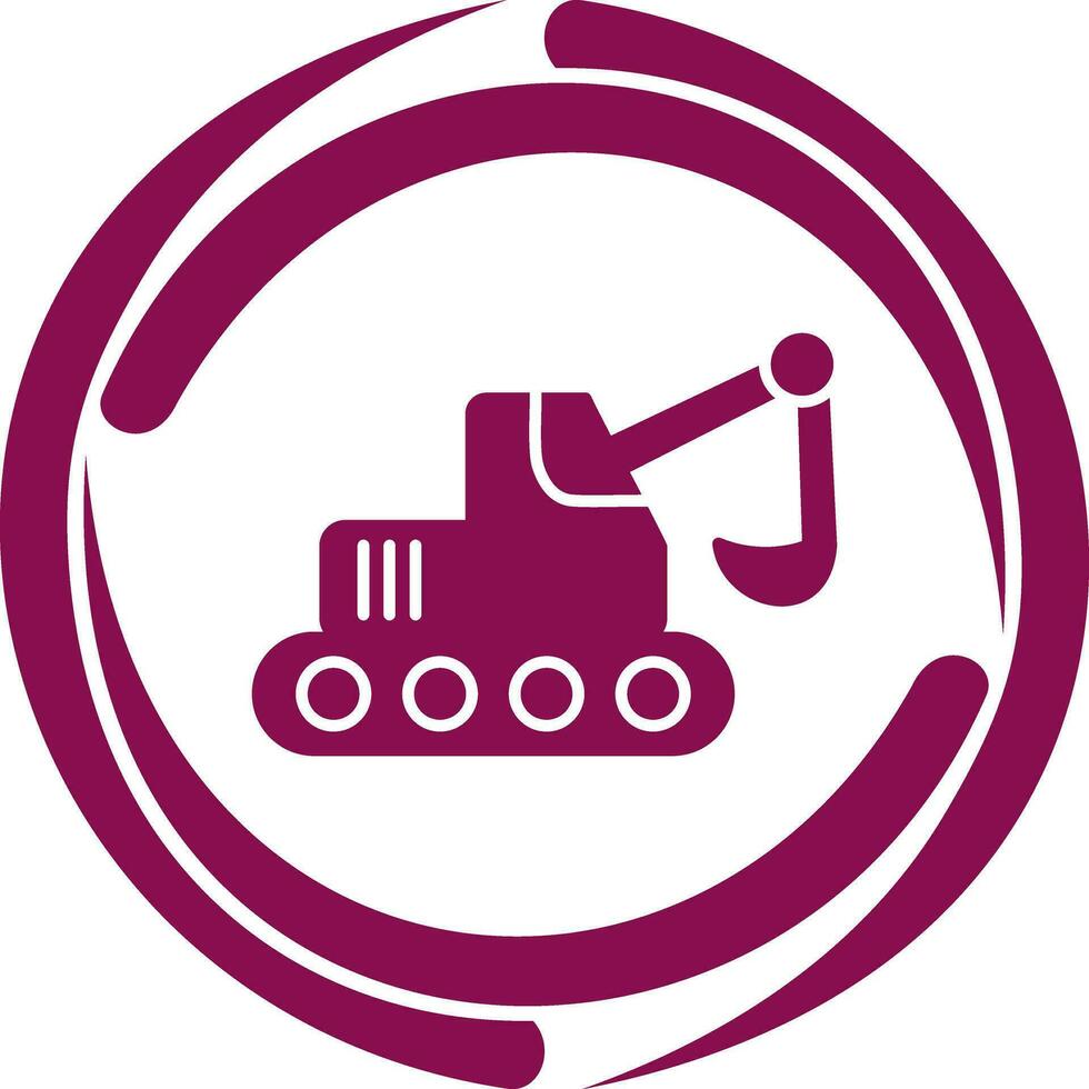 Escavator Vector Icon