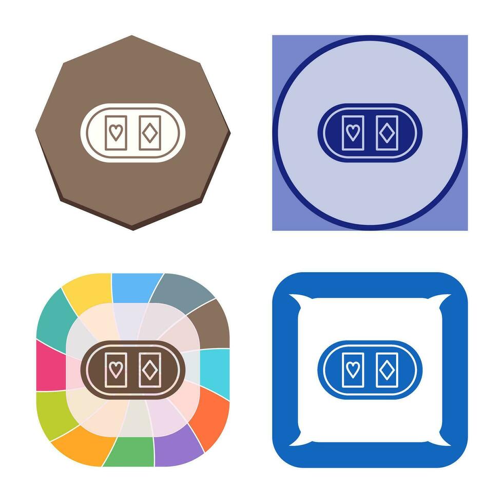 Cards Table Vector Icon