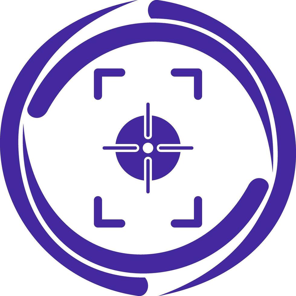 Unique Focus Vertical Vector Icon