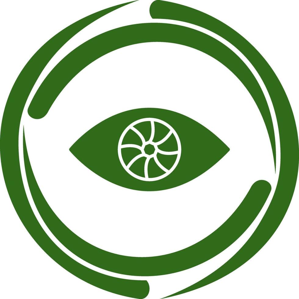 icono de vector de ojo único