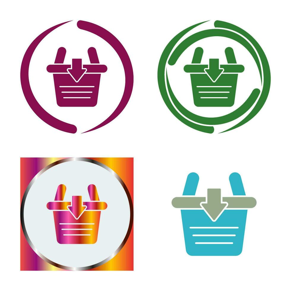 Add To Basket Vector Icon