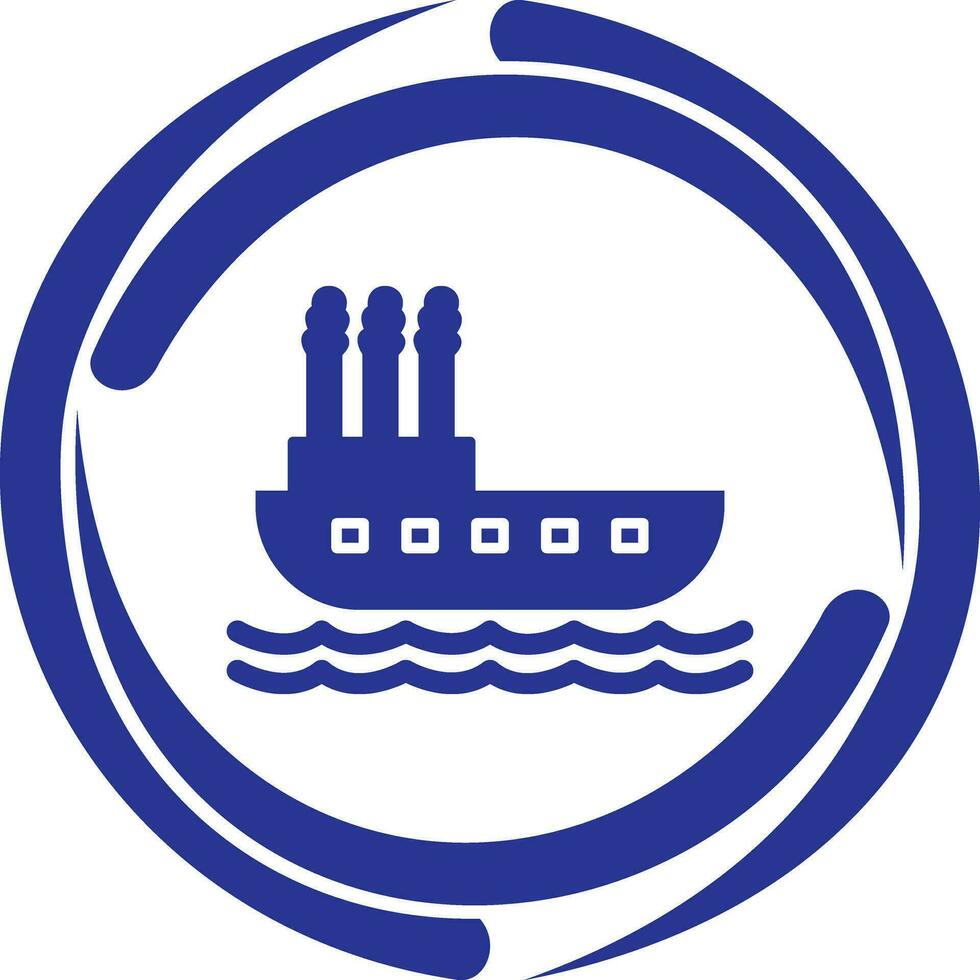 Steamboat Vector Icon