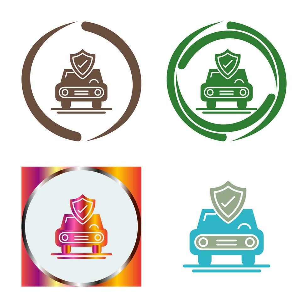 Car Protection Vector Icon