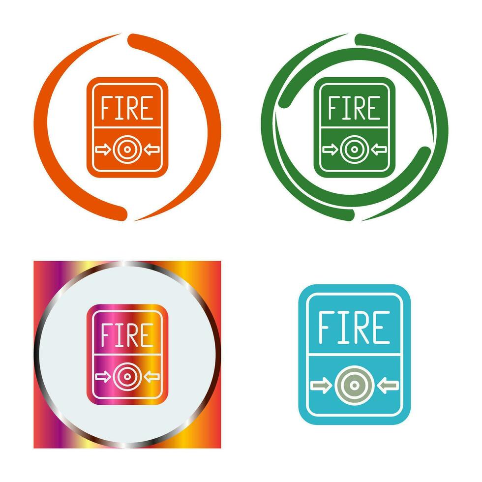 Fire Button Vector Icon