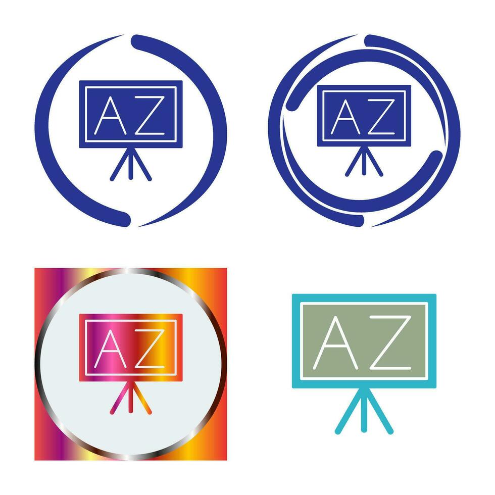 From A To Z Vector Icon