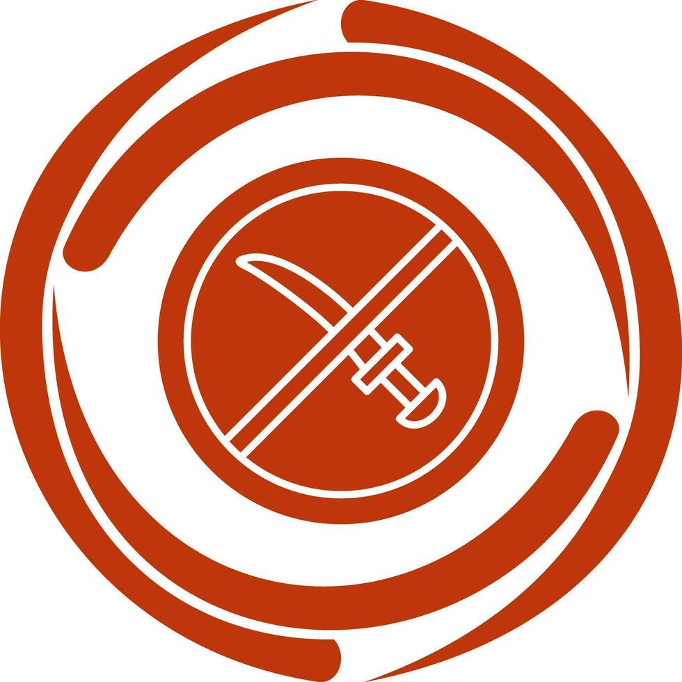 No Weapons Vector Icon