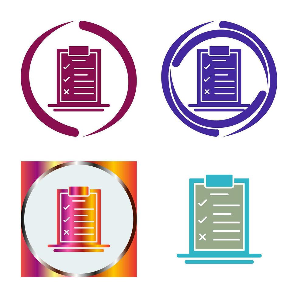 Checklist Vector Icon