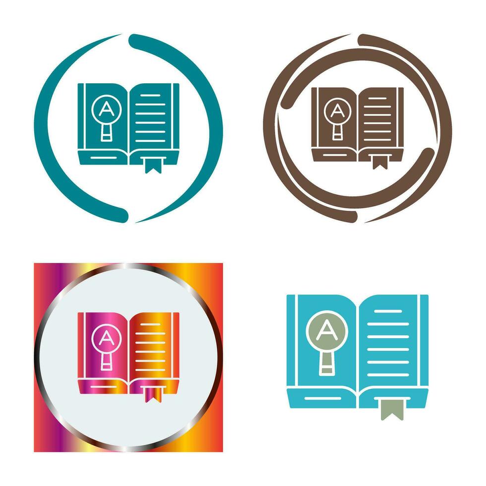 Open Book Vector Icon