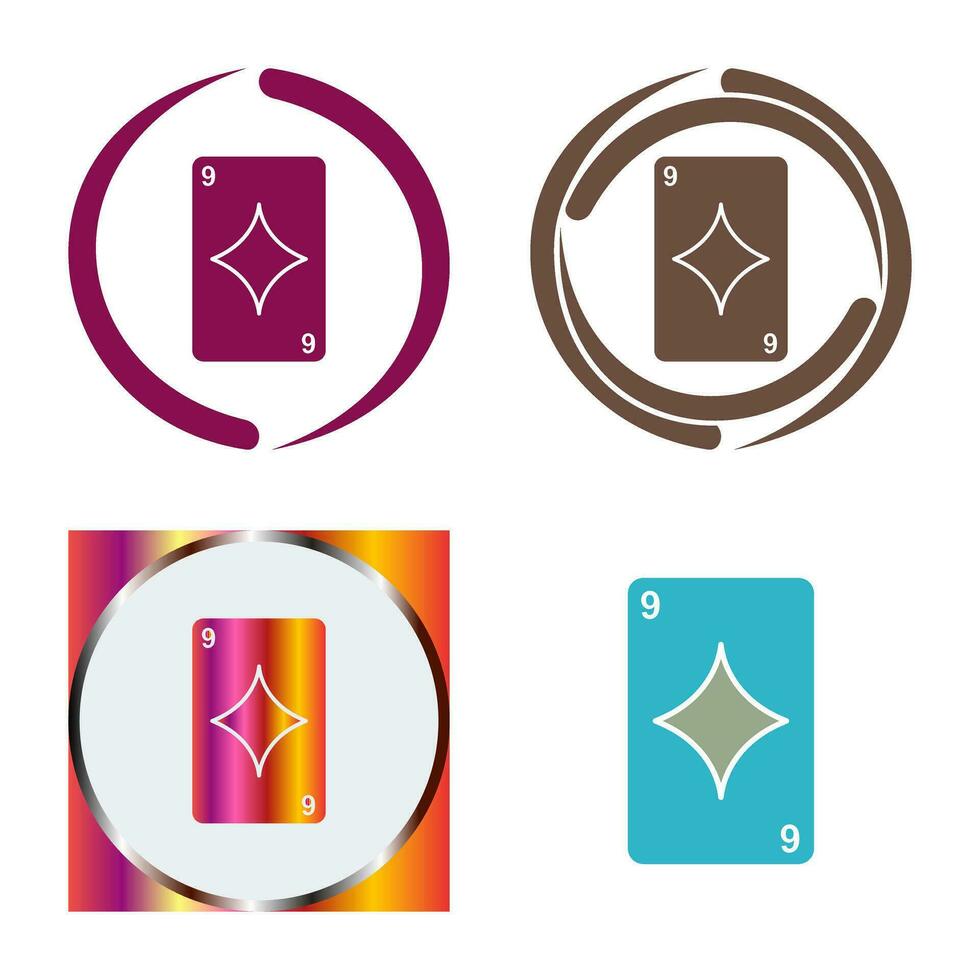 Diamonds Card Vector Icon