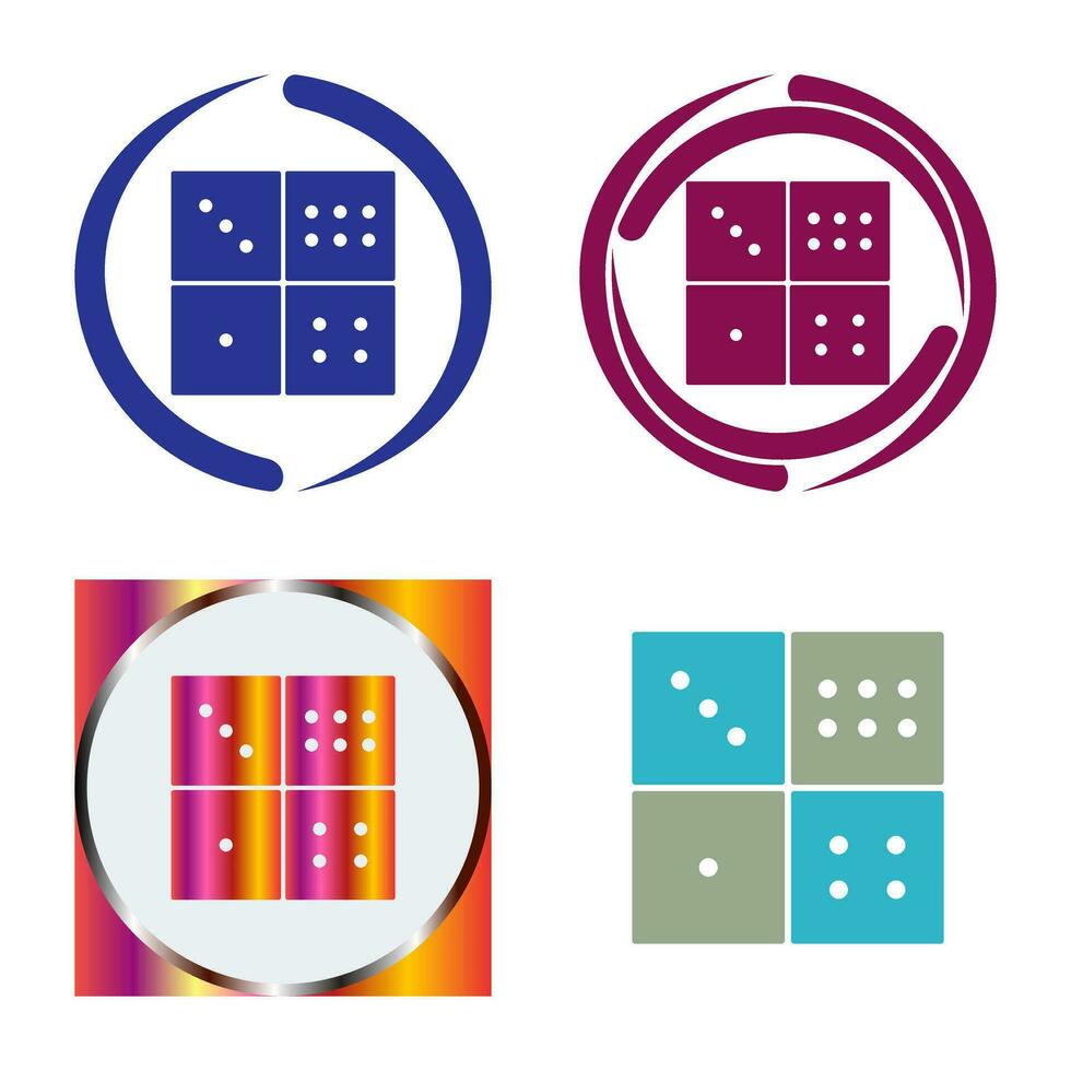 Domino Game Vector Icon