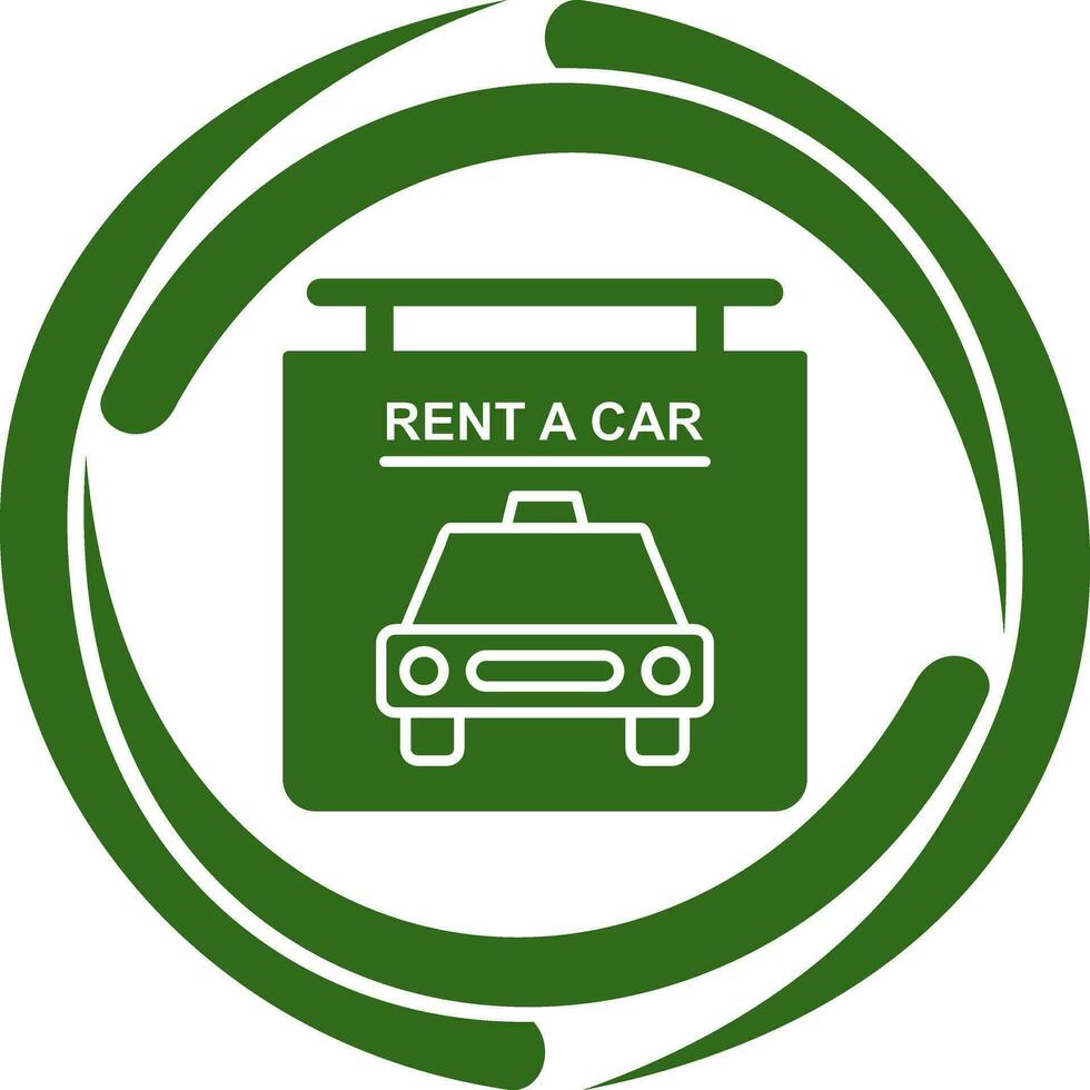 Rent a Car Vector Icon