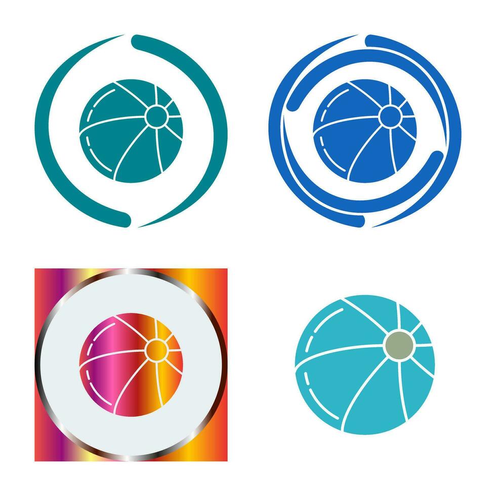 Beach Ball Vector Icon