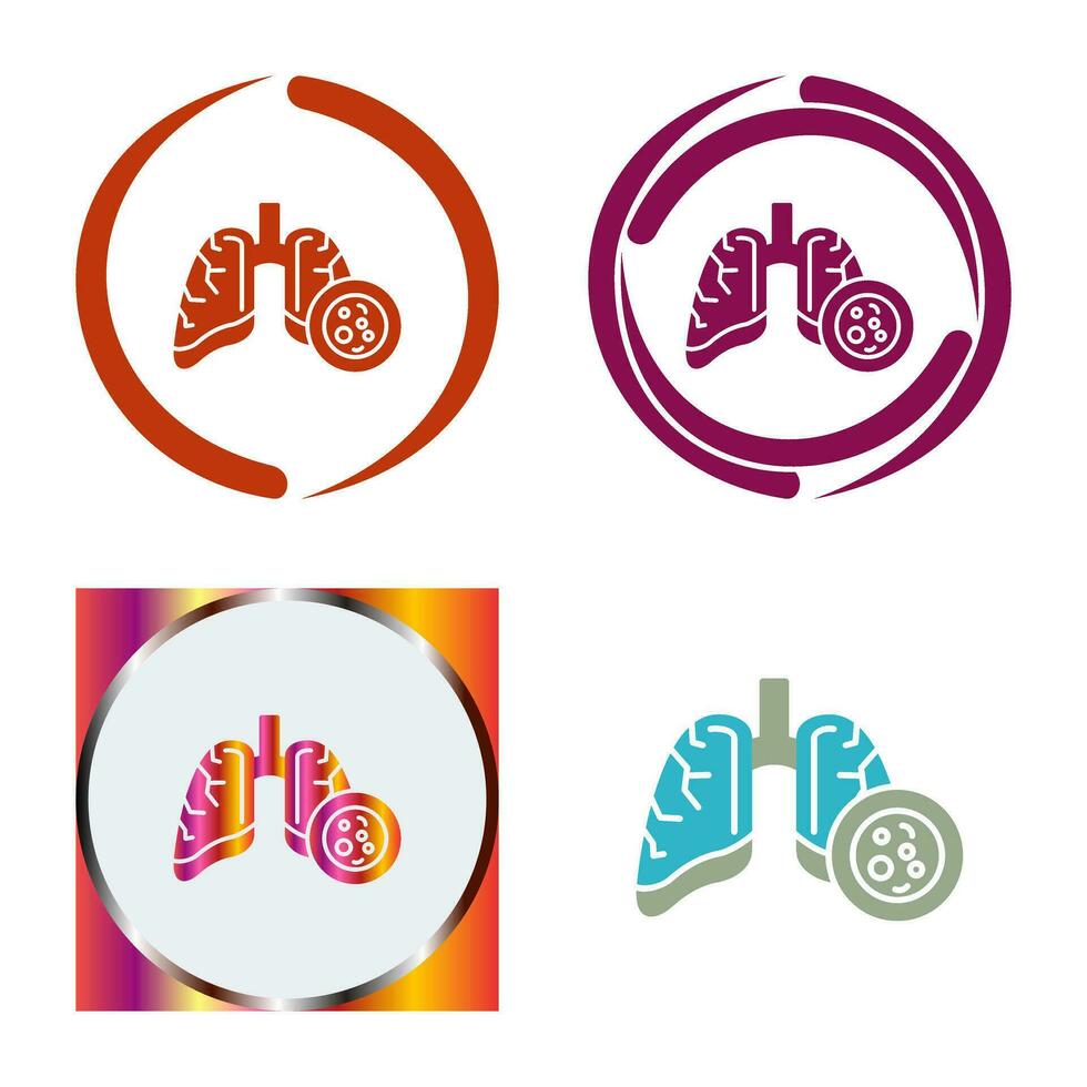 Lung Cancer Vector Icon