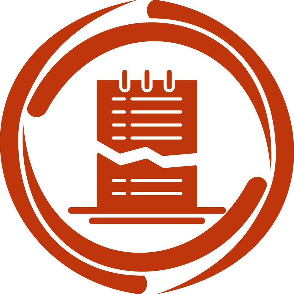 Corrupted List Vector Icon
