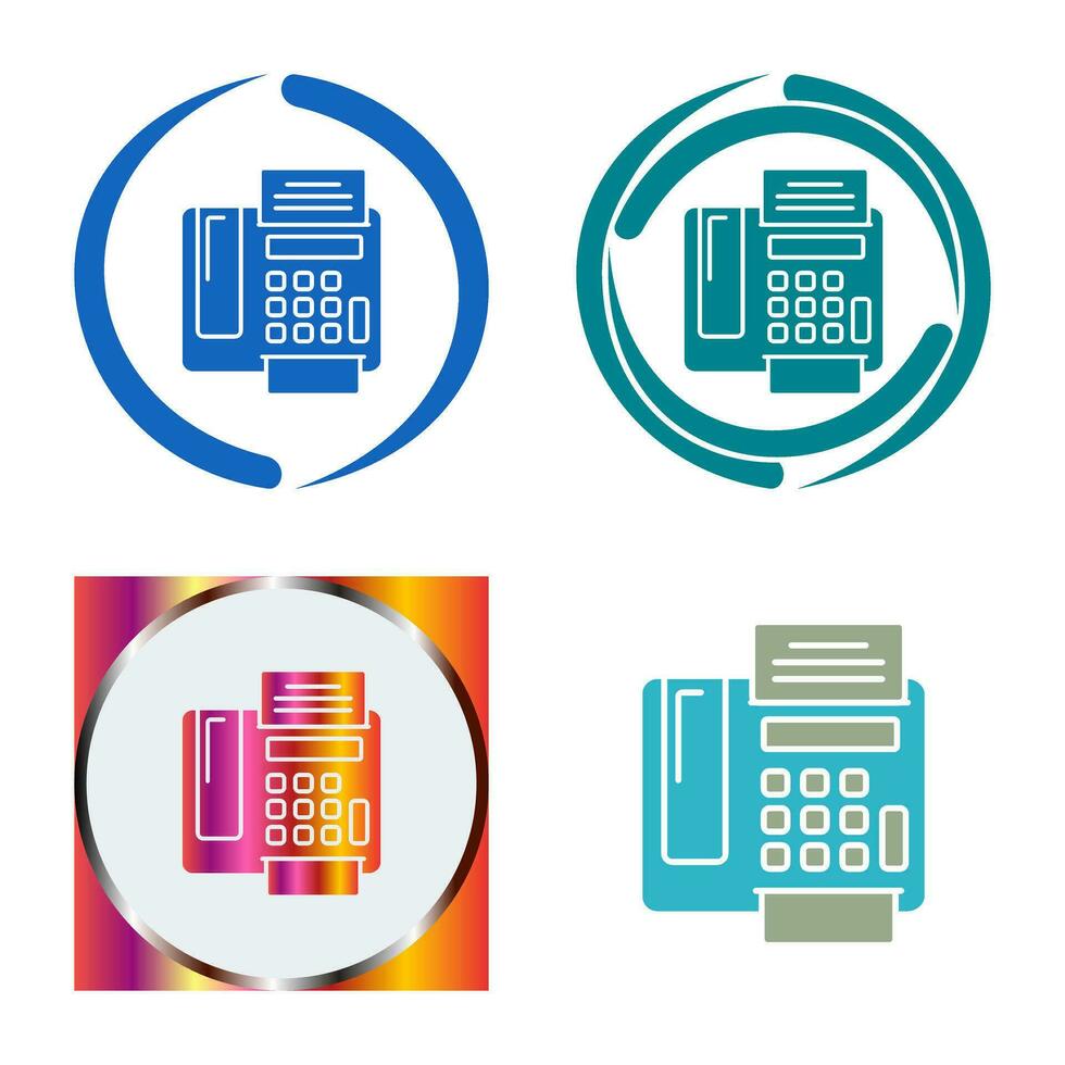 fax Machine Vector Icon