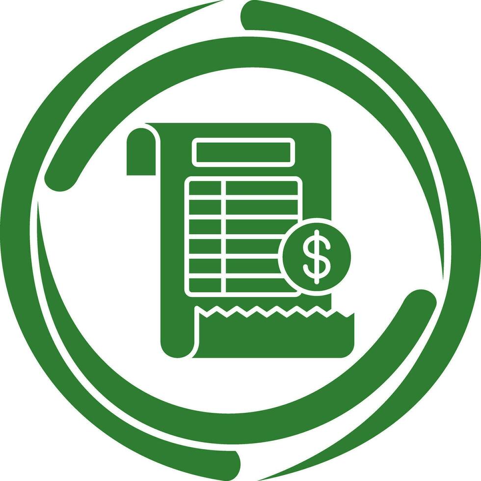 Bill Vector Icon