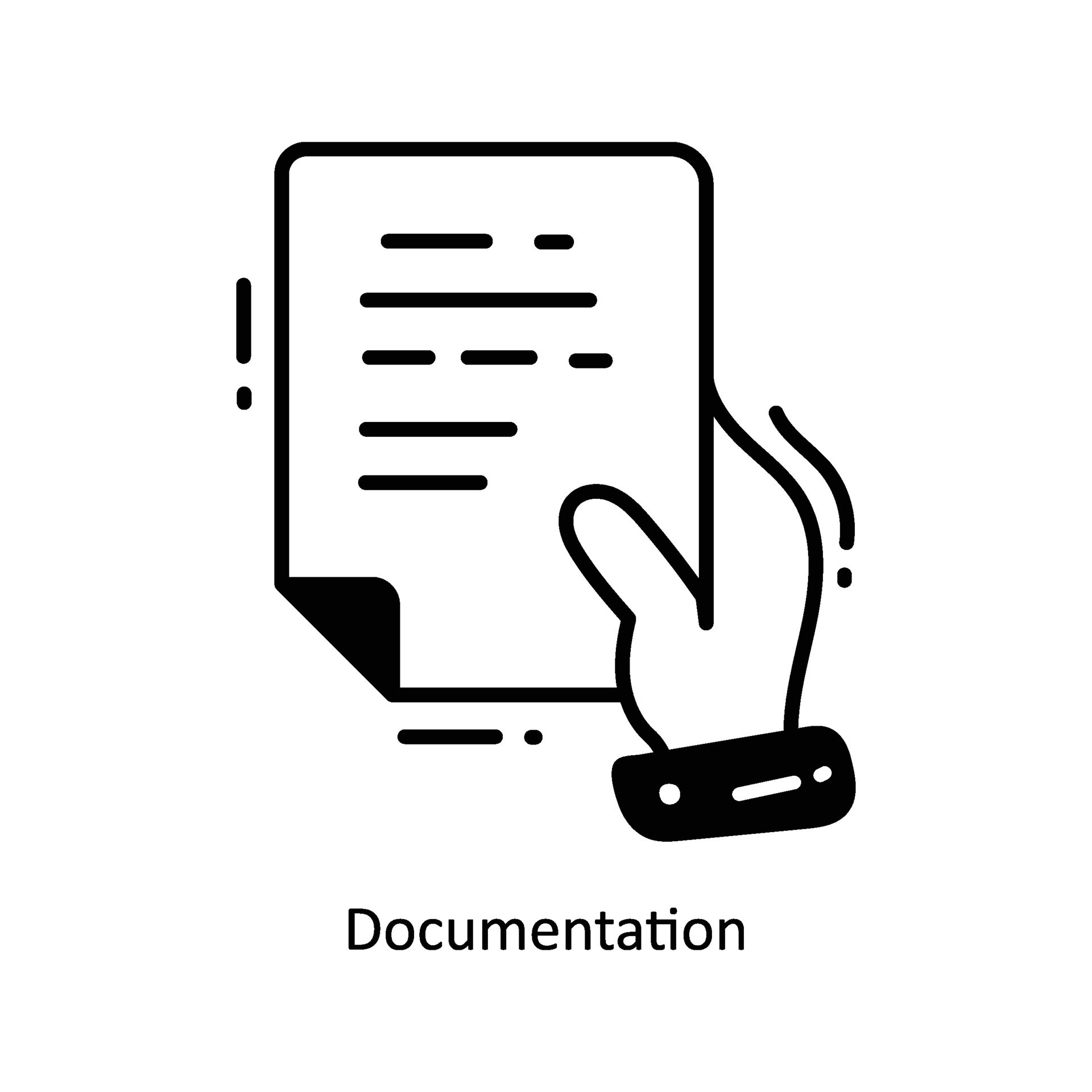 Documentation doodle Icon Design illustration. Logistics and Delivery ...
