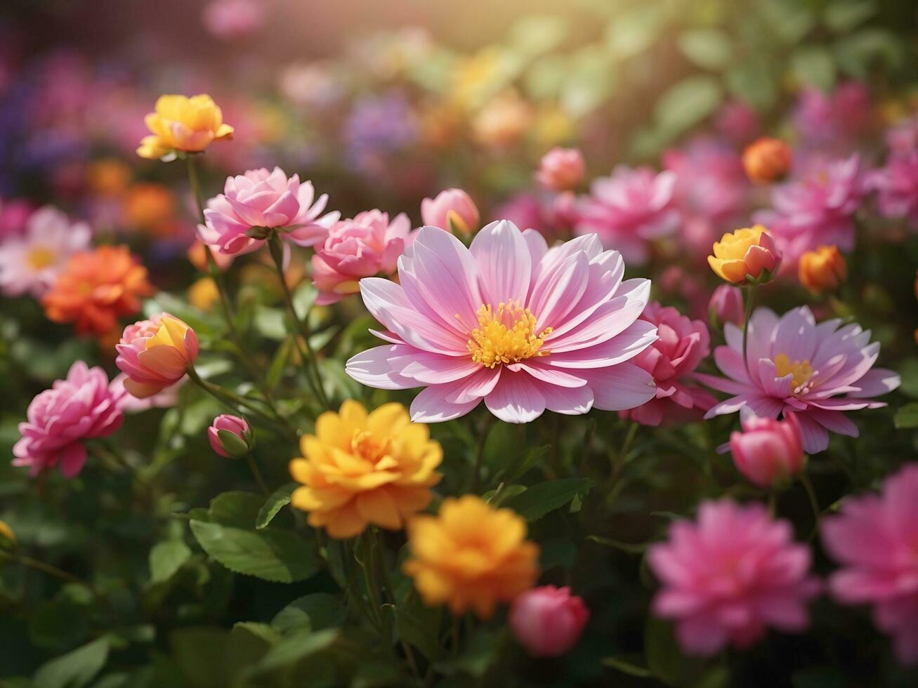 Beautiful flowers background Generative Ai 31781739 Stock Photo at Vecteezy