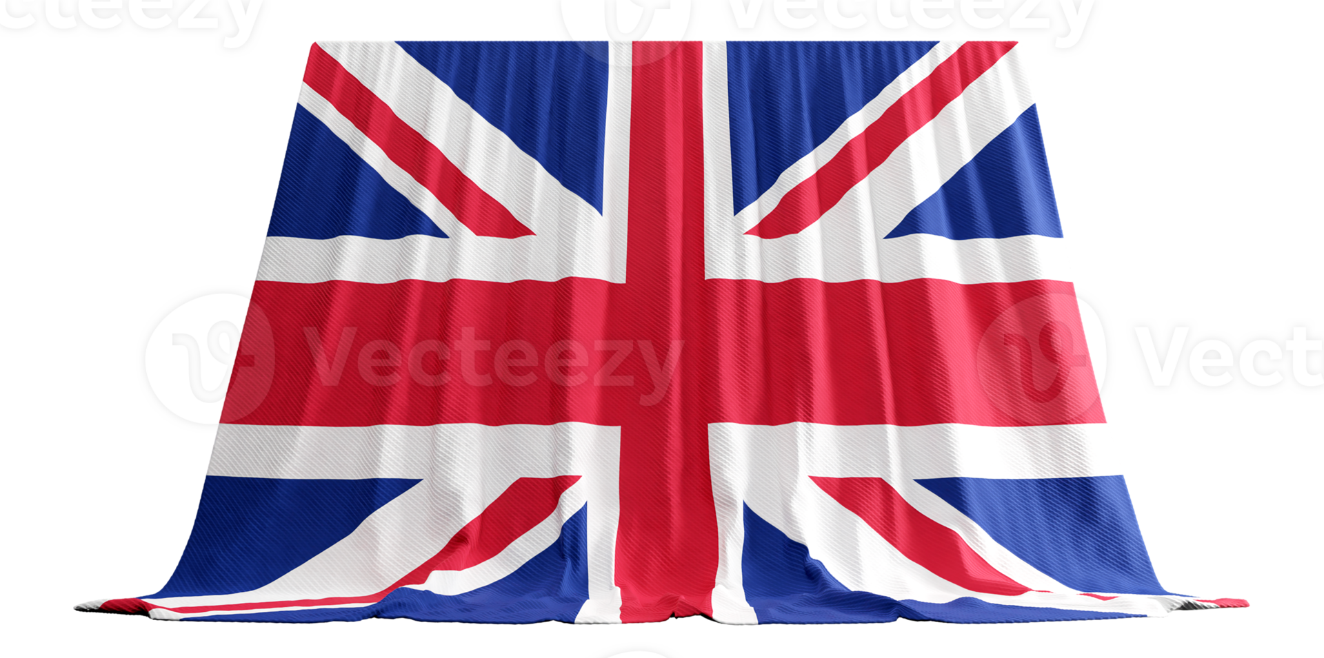 United Kingdom Flag Curtain in 3D Rendering called Flag of United Kingdom png