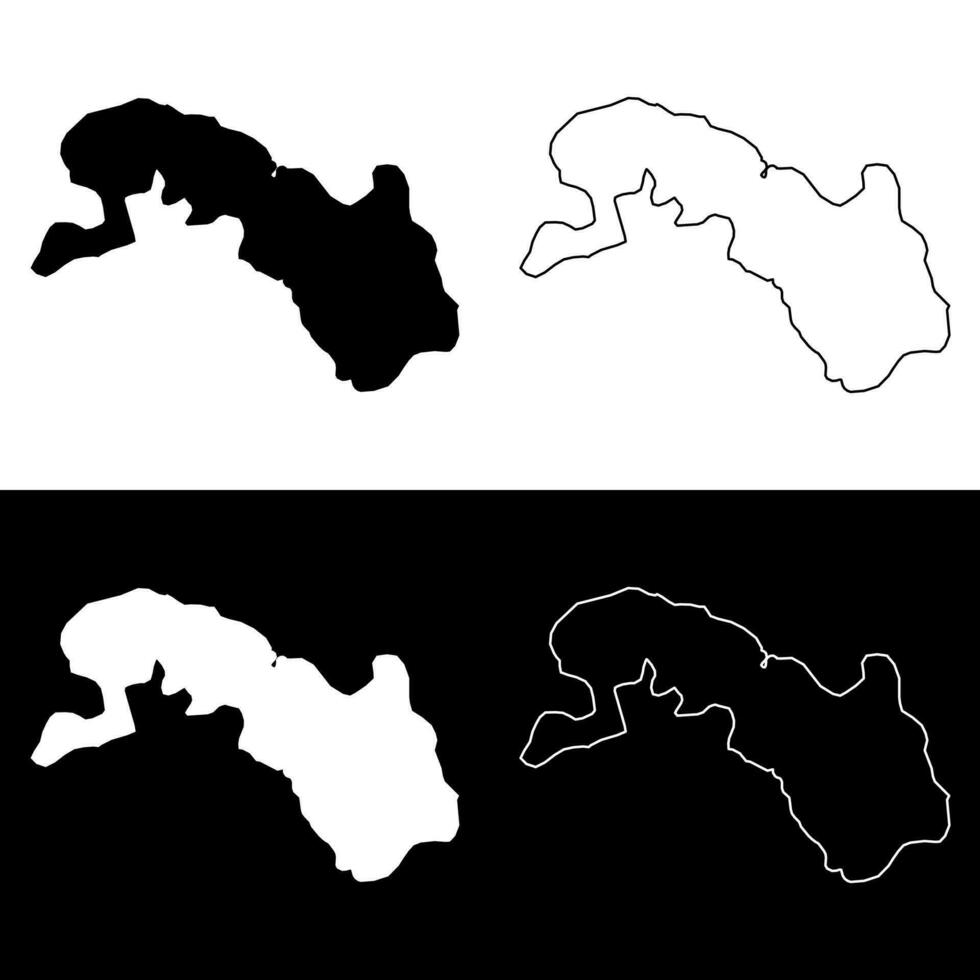 Plateau Central region map, administrative division of Burkina Faso. Vector illustration.