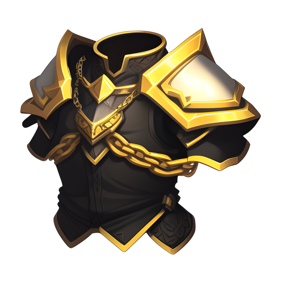 Black Diamond king Armor game ai generated png